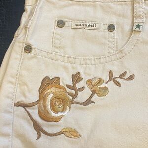Vintage Zanadi Embroidered Shorts
